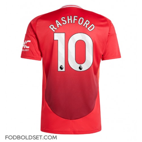Manchester United Marcus Rashford #10 Hjemmebanetrøje 2024-25 Kortærmet